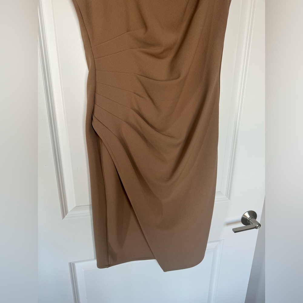 New York & Company Tan Midi Dress - Picture 2 of 5